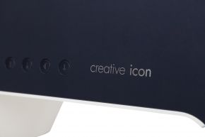 creative icon machine logo close up